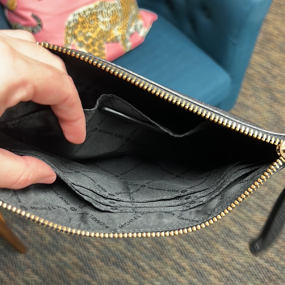 Authentic Black Michael Kors Wristlet - image 4